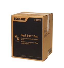 ECOLAB (contact info removed) Royal Brite Plus 45lbs Enzymatic Detergent with Color Safe Bleach
