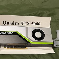 NVIDIA Quadro RTX 5000 16GB GDDR6 Graphics Card GPU