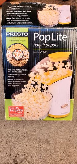 Hot air popper
