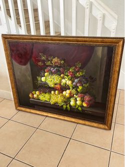 Elegant Renaissance Still Life Fruit Painting
