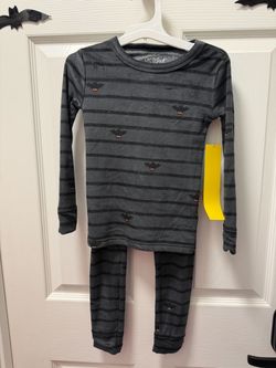 New! Cat & Jack Halloween Bats PJ Set *Size 4