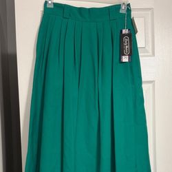 Chic Teal Midi Skirt by Classic Elements