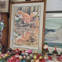 Spring Reflection Lmtd Ed Fox Print By John Ruthven  Custom Framed 