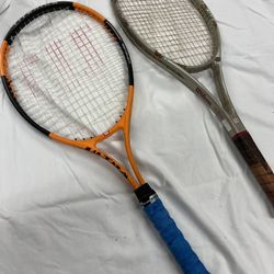 2Tennis Rackets Wilson Ultra And Wilson Profile