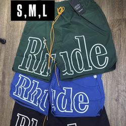 Rhude | Swim Shorts - Green/Blue/Black/Red