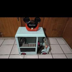 Our Generation OG GIRL Blue Sweet Stop Ice Cream Truck For 18" dolls Food Truck + Mickey mouse case