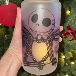 Jack Skellington Glass Cup