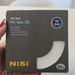Unopened NiSi True Color CPL 82mm Pro Nano Circular Polarising Filter
