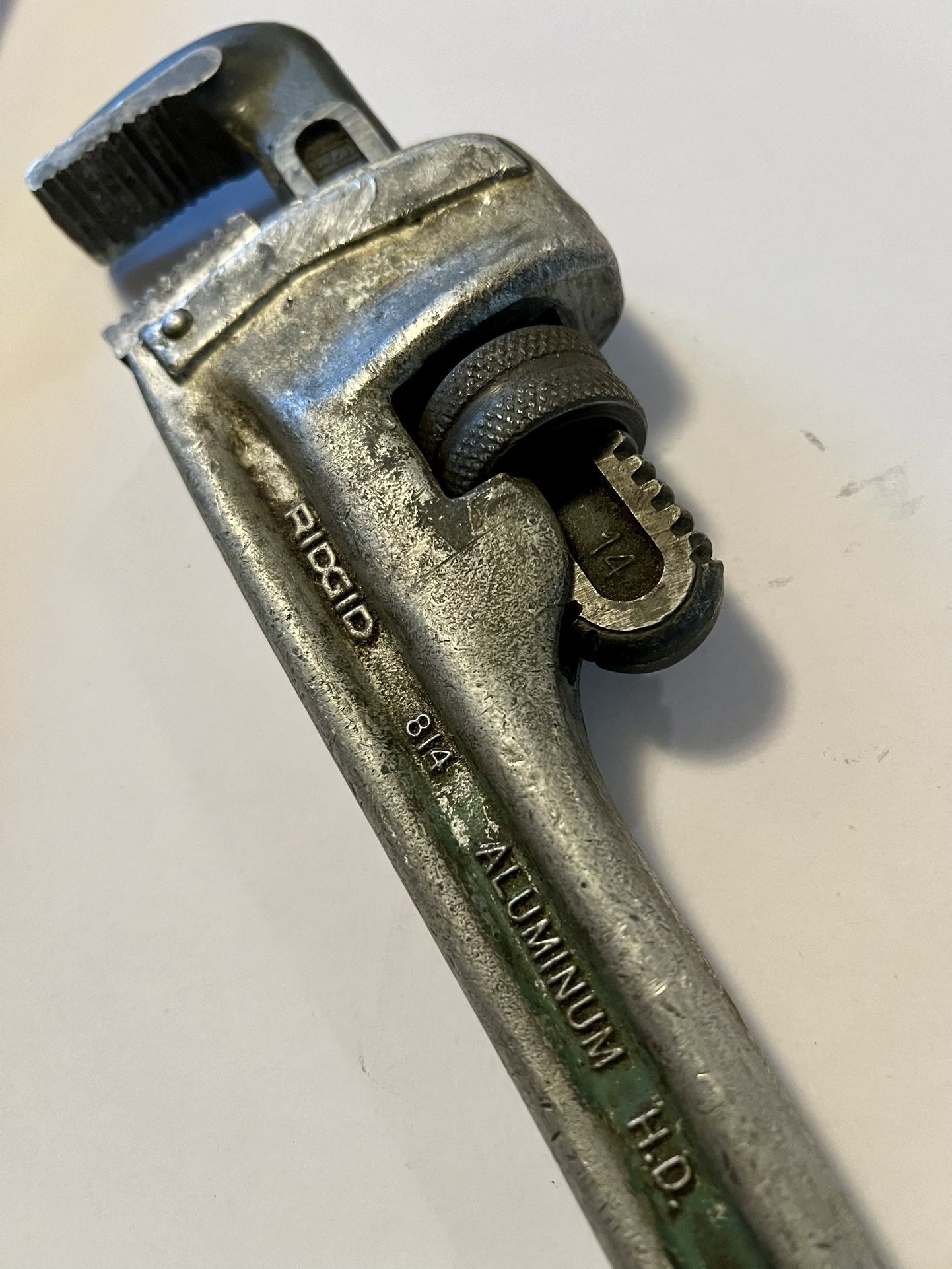 Vintage RIDGID 814 14" Aluminum Straight Pipe Wrench