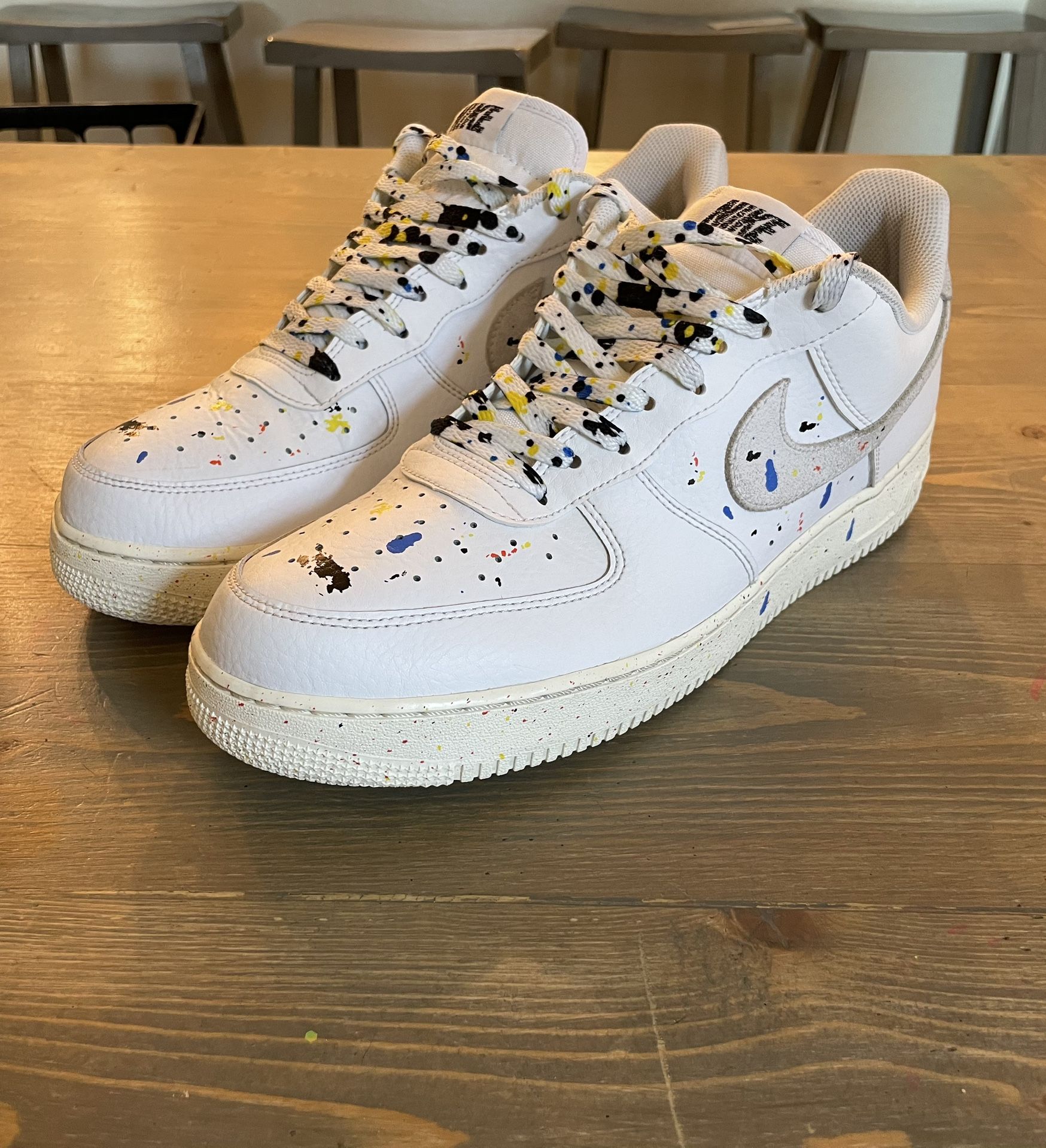 Nike Air Force 1 Paint Splatter Sz 13