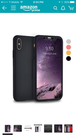 Iphone X Case with Screen Protector