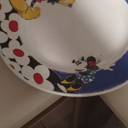 7 Mickey Mouse Dinner Plates And Seven Salad Mickey Mouse Plates Antique