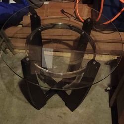 Glass End Table