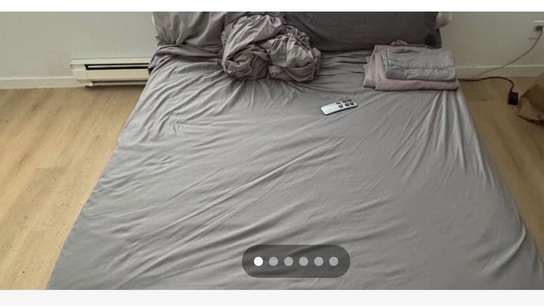Full Size Bed + Electronic Adjustable Bed Frame + Electric Warming Pad + Sheet Set