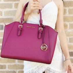 New Michael Kors Electric Pink Satchel with Wallet Set $400 OBO