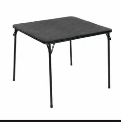 Black Square Folding Card Table