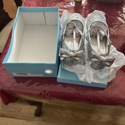 Dufannie Silver Glitter Dress Shoes