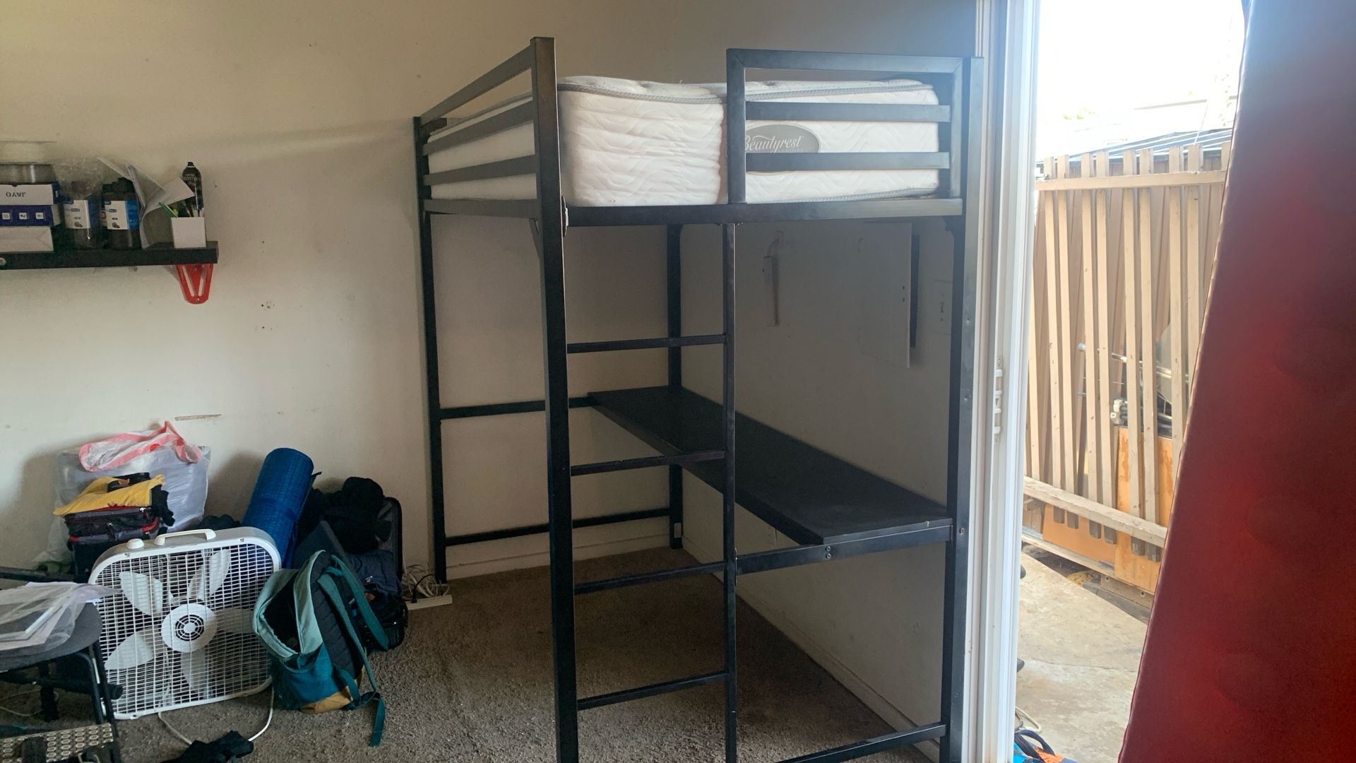 Bunk Bed With Desk Underneath + Mattress