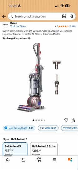 Brand  New Dyson Ball Animal 3 Upright Vacuum De-tangling Motorbar Cleaner Head for All Floors