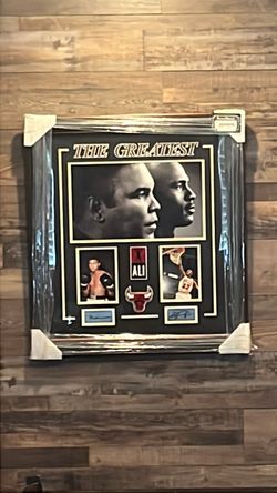 Muhammad Ali & Michael Jordan 'The Greatest' Framed Collage