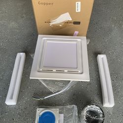 Goffer Bathroom Ventilator And LED Light / New!