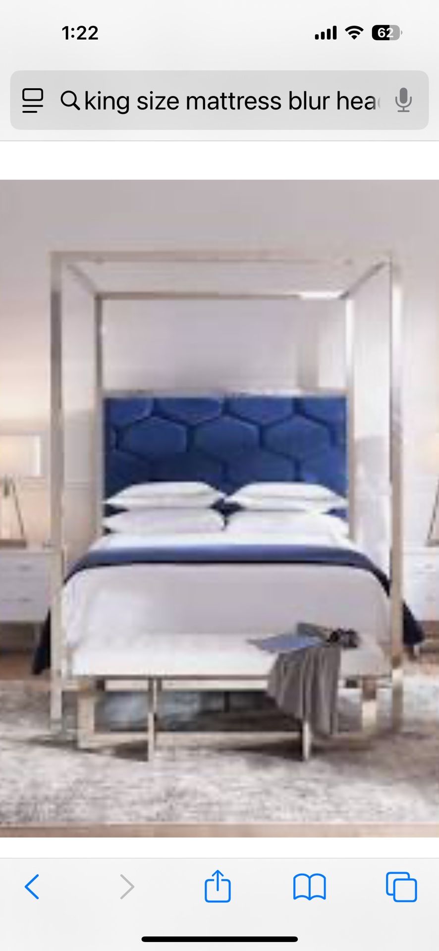 KING BED FRAME & MATTRESS