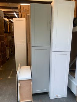 Tall Shaker Style Kitchen Pantry Cabinets