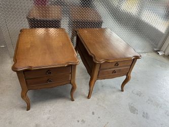 Antique Solid Wooden Pair Of Night Stand 