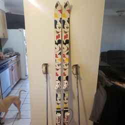 Vintage Mickey Mouse K2 Skis