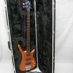 2005 Warwick Corvette Standard 4 String Bass Guitar Natural Oil Finish