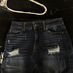 Dark denim skirt super stretchy 