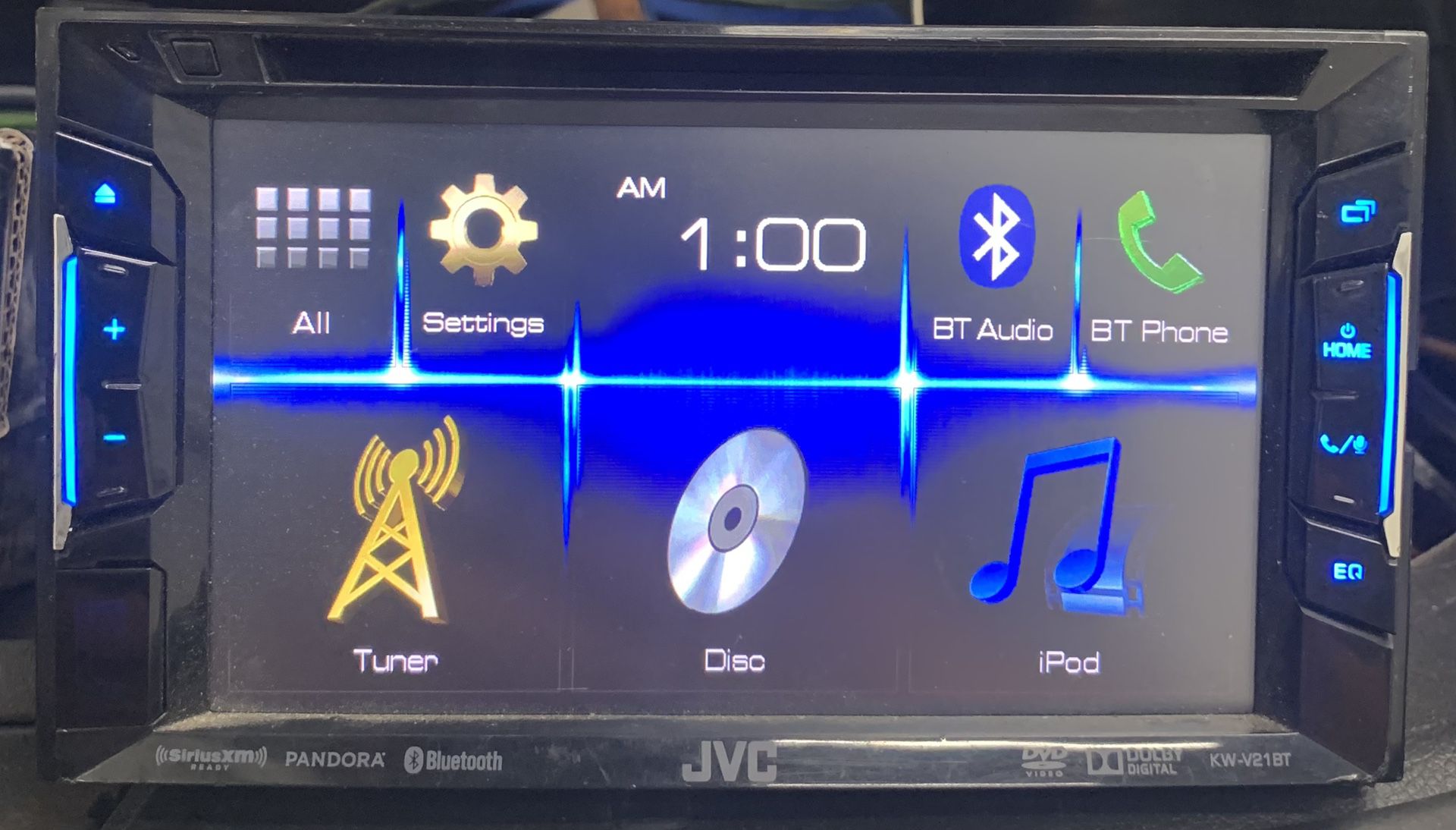 Jvc Double Din Touchscreen Car Dvd/cd With Bluetooth 