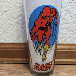 Vintage 1976 The Flash Pepsi Glass DC Comics Collection 