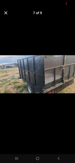 Heavy duty dump trailer, single axle 8 lug 3 ton capacity