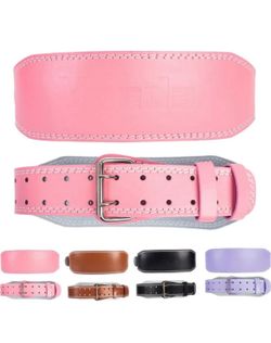 Weight Lifting Belt for Bodybuilding, Powerlifting, Cross Training Dip Lifting Belt - 4 Inch Wide Weightlifting with Metal BuVNEW • Size: S (29"-33.5"