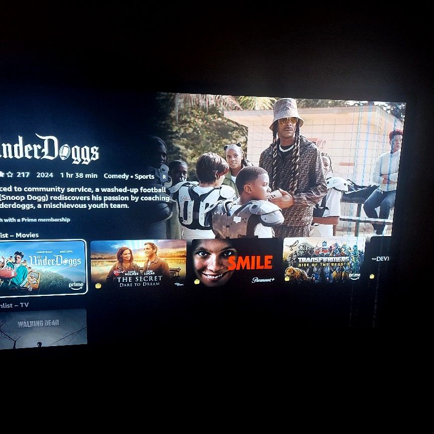 57in Flat Screen Tv With Firestick