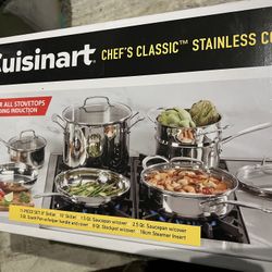 Cuisinart Chefs Classic 11 Piece Stainless Steel Cookware 