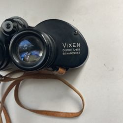 Vintage VIXEN 7x35, Coated Lens Field Binocular, Extra Wide Angle. #: 909084.