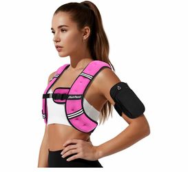 Weighted Vest for Woman Man 5lb/6lb/8lb/12lb/15lb/20lb/25lb/30lb Weighted Vest for Walking, Strength Training Weight Vest with Adjustable Buckle Detac