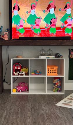 6 cubby shelf