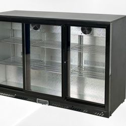 NSF Merchandiser Beverage back bar cooler slide door BBT350S