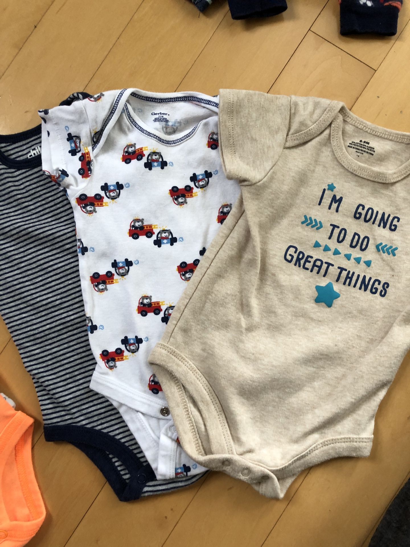 Lot of 8 Baby Boy onesies