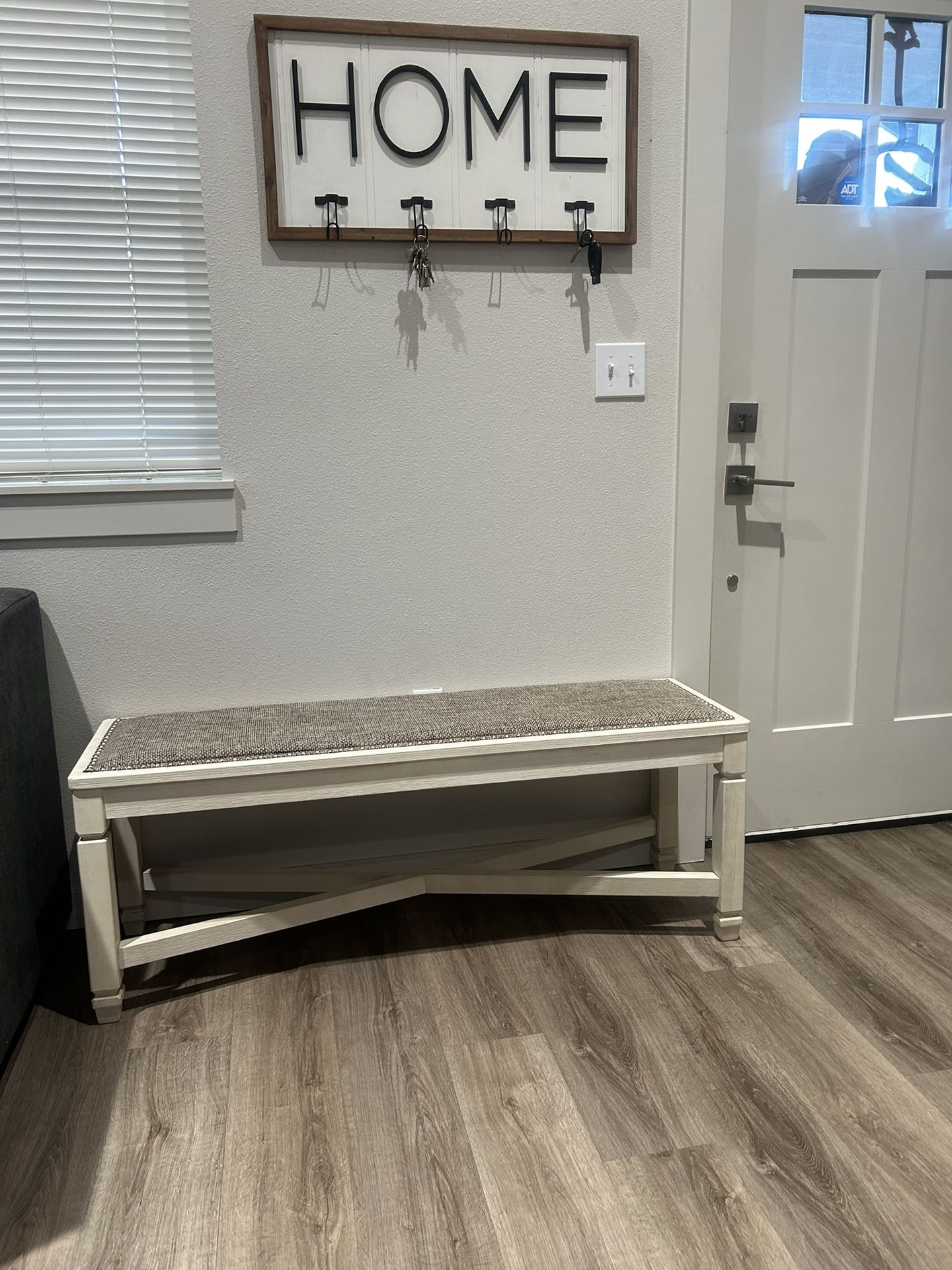 ASHLEY Furniture Bench Dimensions Are In Second Picture
