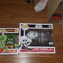 Funko pop Star wars Scout TROOPER + Rat Fink