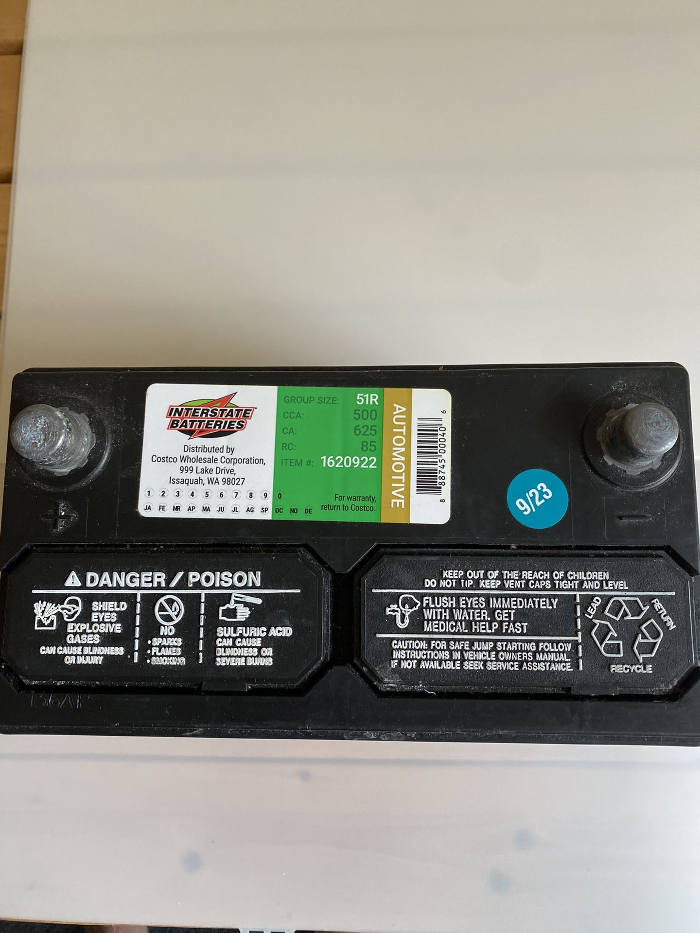 Interstate Batteries Car 51R Costco Wholesale