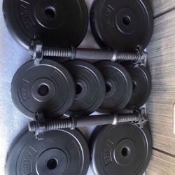 40lb Adjustable Dumbbells 