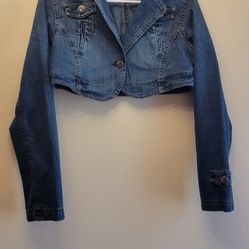womens jeans jacket size L