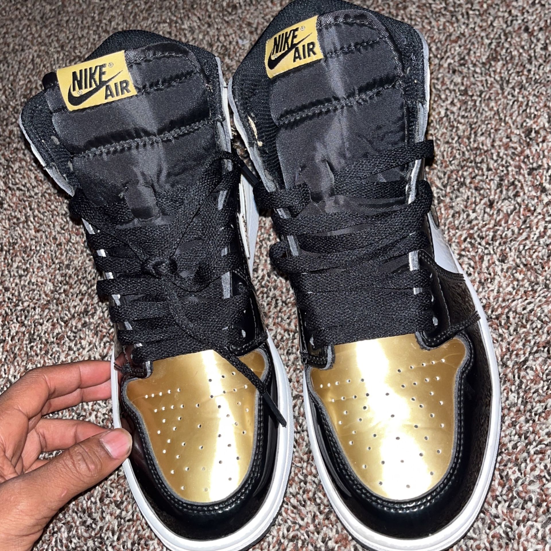 Gold And Black Jordan 1s