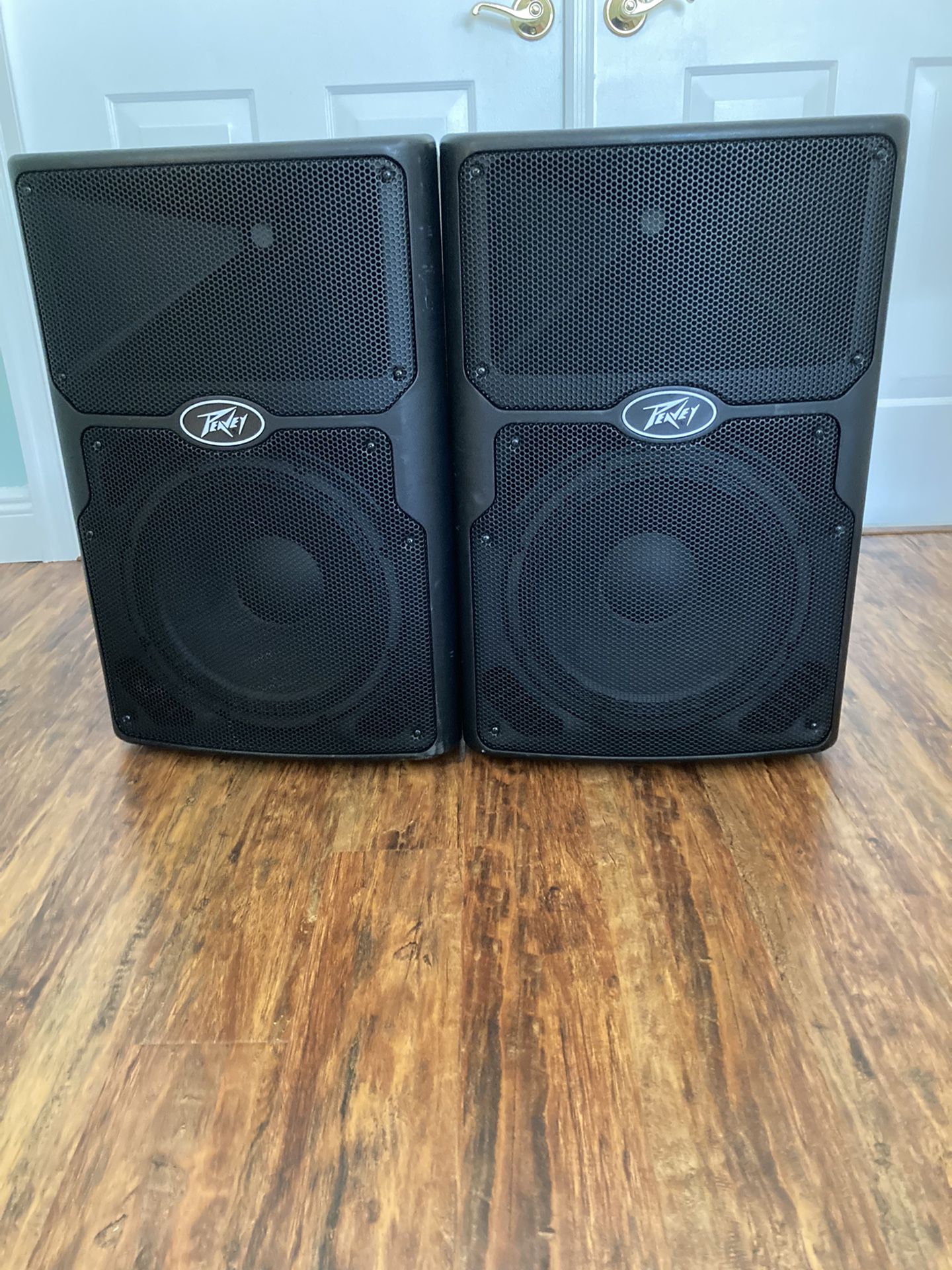 Peavey PVX 12 Passive Speakers and Stands