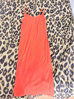 Orange summer dress